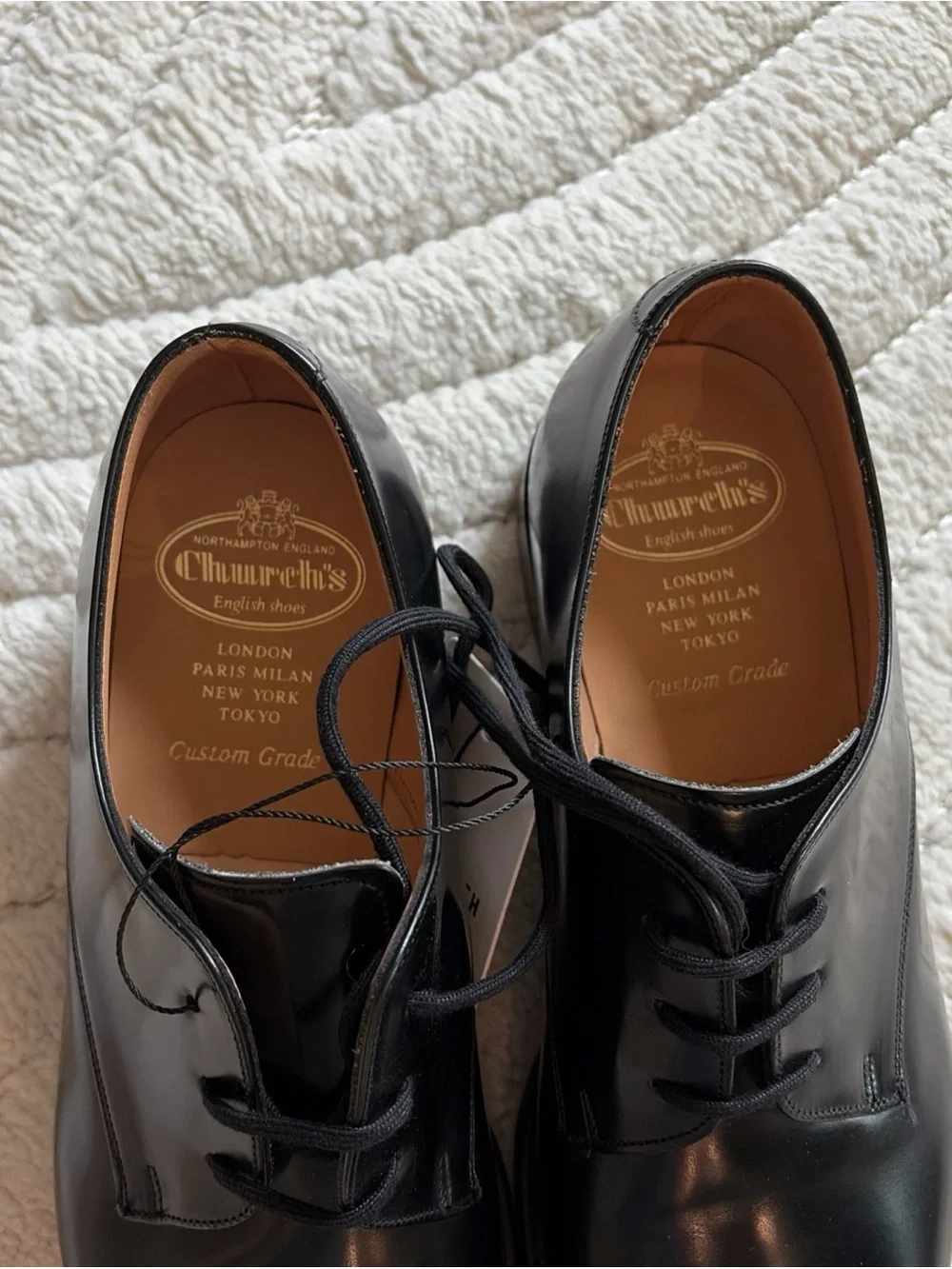 Church's Black Leather Derby Shoes